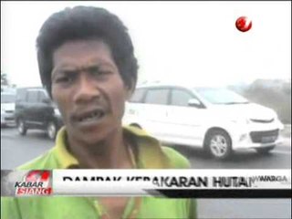 Warga Suku Anak Dalam Mengungsi Akibat Kebakaran Hutan