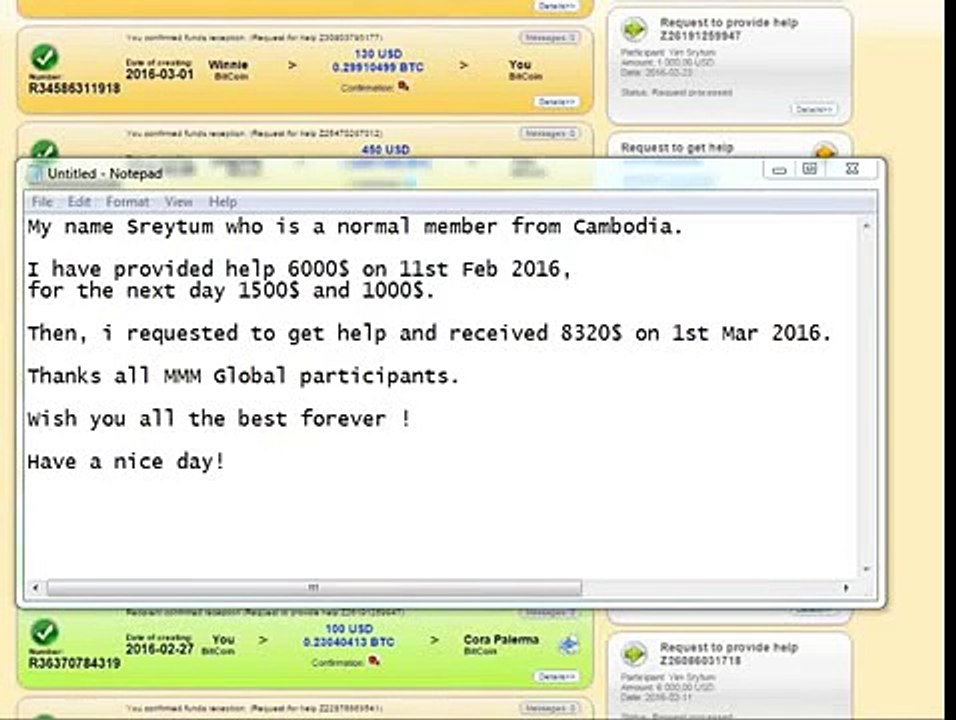 MMM pays 8320 USD