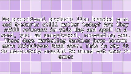 Relevance of Promotional Items