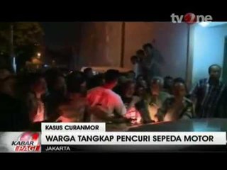 Pencuri Motor Babak Belur Dihakimi Warga