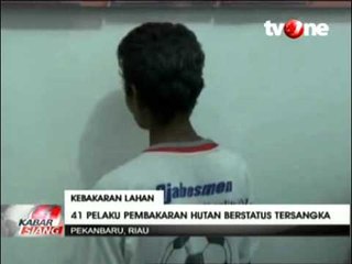 Polisi Tetapkan 41 Tersangka Pembakaran Hutan di Riau