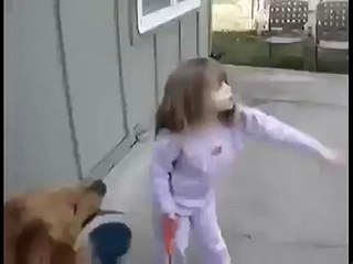 Little Girl Large Dog  İzle