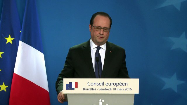 Opération policière à Bruxelles: François Hollande s'exprime