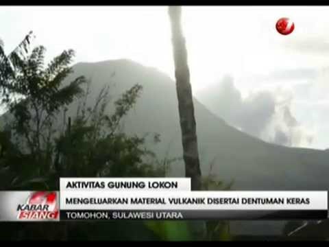 Semburkan Abu Vulkanik, Gunung Lokon Siaga Level Tiga