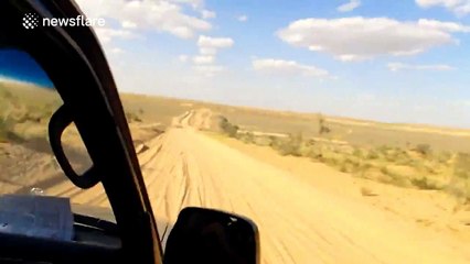 Footage of the 'Door to Hell' still burning strong in Turkmenistan