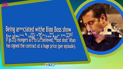 Salman Khan Signs Contract At A Huge Price For Bigg Boss 10 -Filmyfocus.com