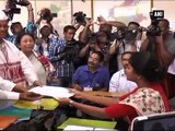 Assam CM Tarun Gogoi files nomination from Titabar