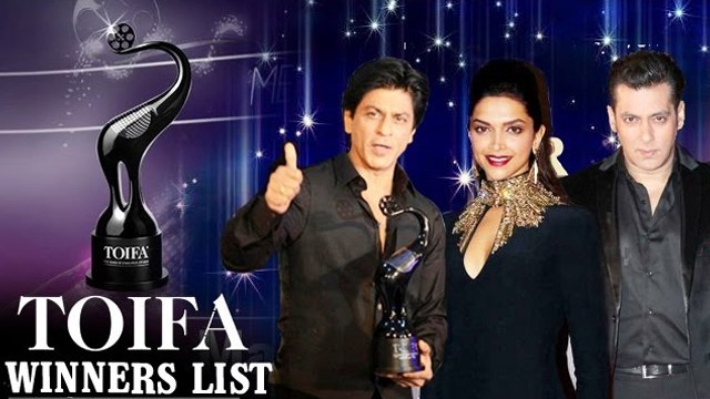 TOIFA 2016 WINNERS - Salman Khan (Bajrangi Bhaijaan), Deepika Padukone (Bajirao Mastani)