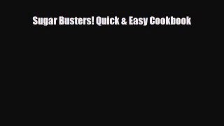 Read ‪Sugar Busters! Quick & Easy Cookbook‬ Ebook Free