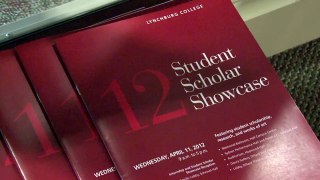 LC's 2012 Student Scholar Showcase