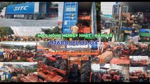 Giao máy gặt liên hợp cũ kubota thái lan dc 70 đi yên dũng bắc giang