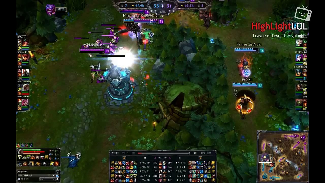 Highlight CJ Entus Ambition Riven PentaKill, KR SoloQ