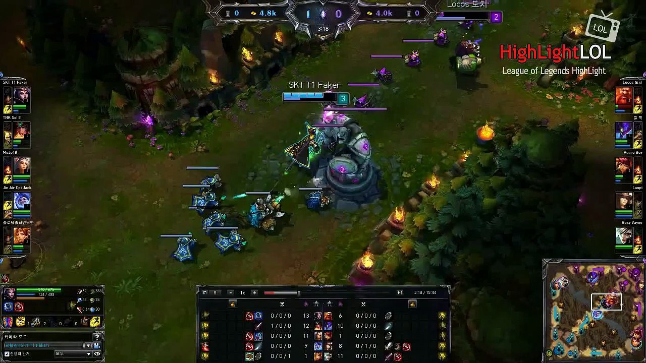 Highlight Faker LeBlanc VS Gragas, KR SoloQ