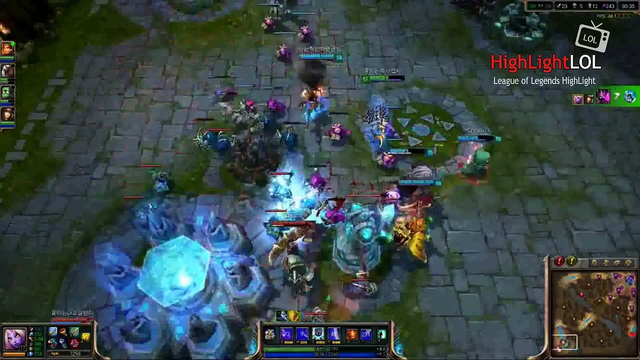 KR Bronze 3, Funny Soraka Quadra kill, Korea league of legends