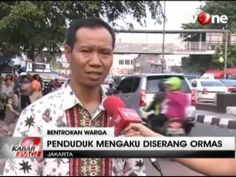 Bentrok Warga dengan Ormas di Pasar Gembrong, Dua Orang Terluka