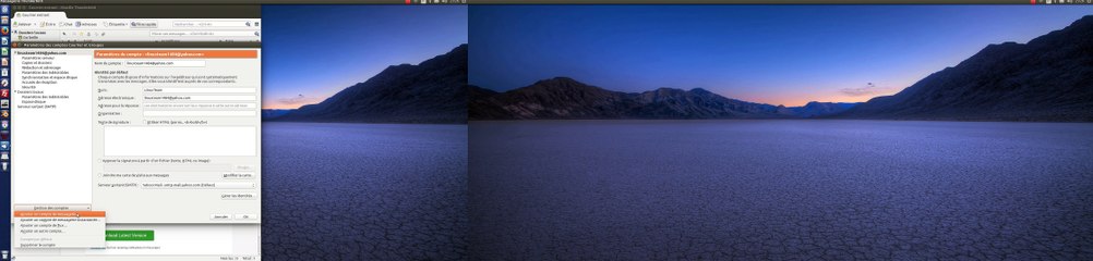 configurer thunderbird sous Ubuntu