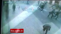 İstanbul İstiklal Caddesi'nde Patlama Anı