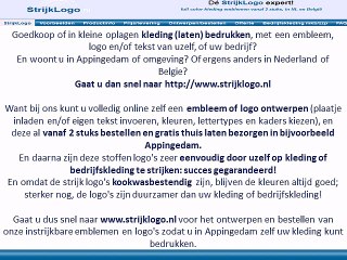 Kleding bedrukken Appingedam