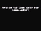 PDF Directors' and Officers' Liability Insurance (Lloyd's Insurance Law Library) PDF Book Free