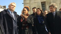 Michaëlle Jean, secrétaire générale de la francophonie aux côtés de Jean-Marc Ayrault