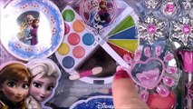 Disney Princess FROZEN Beauty Kit! ANNA ELSA Makeup Blush Lip Gloss Nails! Jewelry! SHOPKI