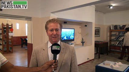 Emil Wyss Consulate General of Switzerland with News Pakistan TV