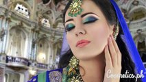 Latest-Pakistani-Bridal-Eye-Makeup  2016 - Green and Blue Smokey Eye Makeup Tutorial - Asian _ Indian Bridal - Blue/Green Smokey Eye Makeup