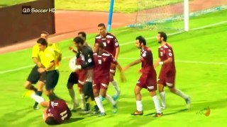 Referee fight against players and give them red cards funny football