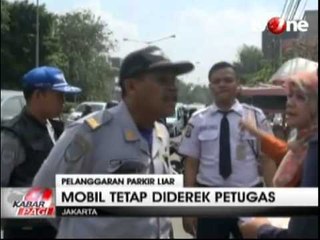 Pemilk Kendaraan Protes Kendaraan Diderek Petugas