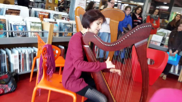 Audition harpe celtique à la médiathèque