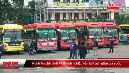 Nghệ An phê bình 14 doanh nghiệp vận tải ì ạch giảm giá cước