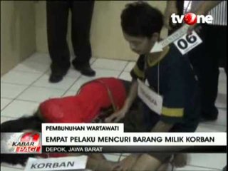 Polisi Gelar Prarekonstruksi Pembunuhan Wartawati Depok