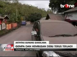 Gunung Gamalama Terus Hembuskan Debu Vulkanik