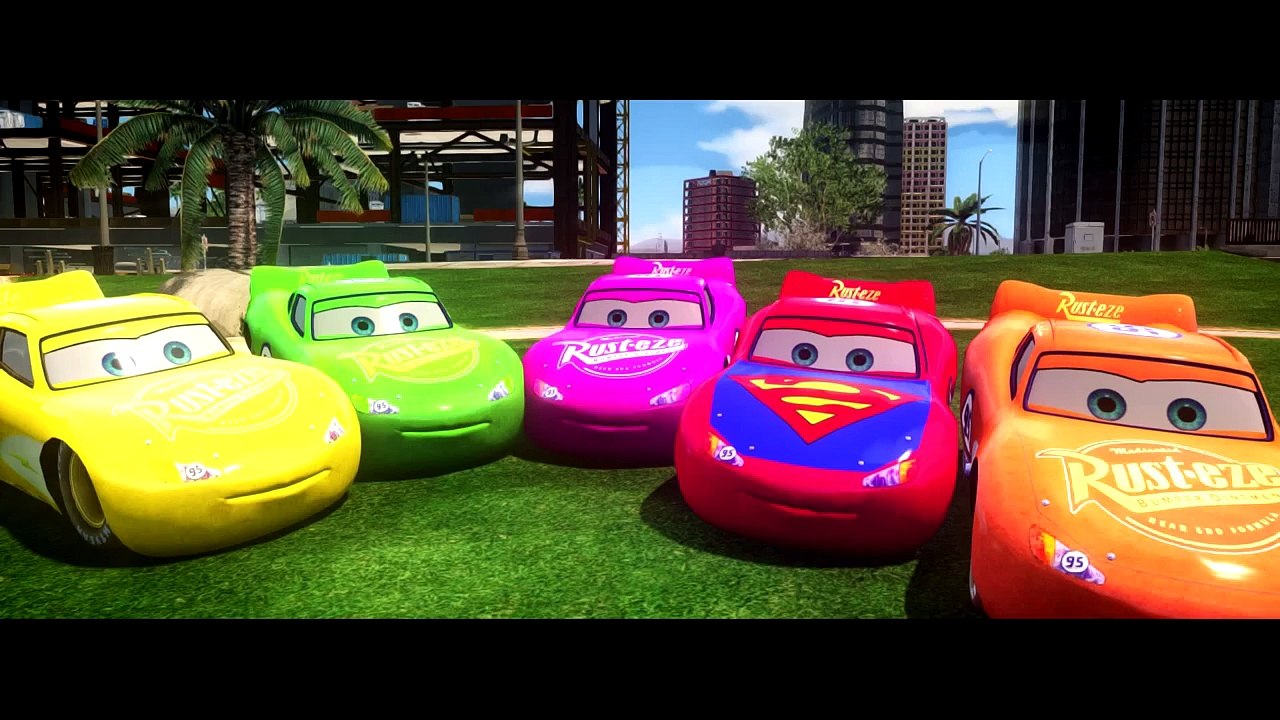 CUSTOM Disney Cars Lightning McQueen HAVE FUN with Spider-Man (Different Colors Mcqueen)