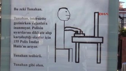 Eskişehir Polisten Hırsızlık ve Dolandırıcılığa Karşı 'Gibi Ol' Afişli Uyarı