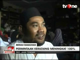Permintaan Kerudung Meningkat 100 Persen