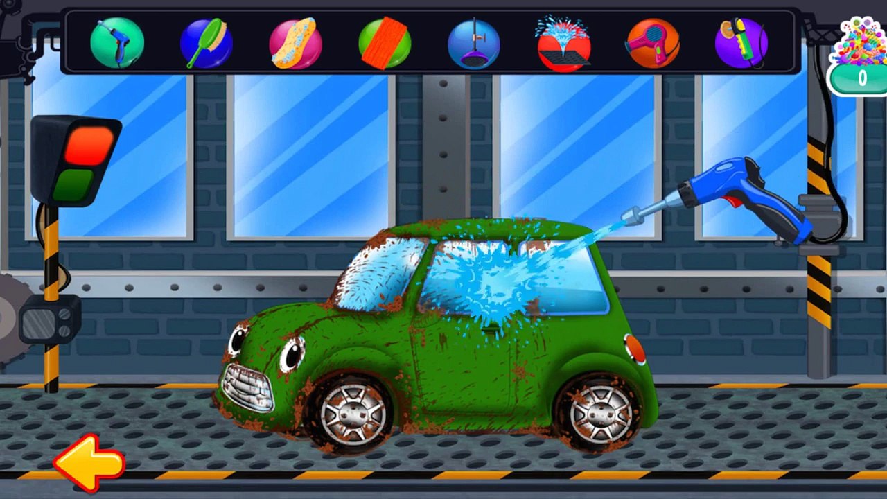 Мультики про машинки - Car Wash -  Гараж - Машины на Автомойке - легковые машины
