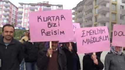 Site Sakinlerinden "Dolandırıcılık" Protestosu - Amasya