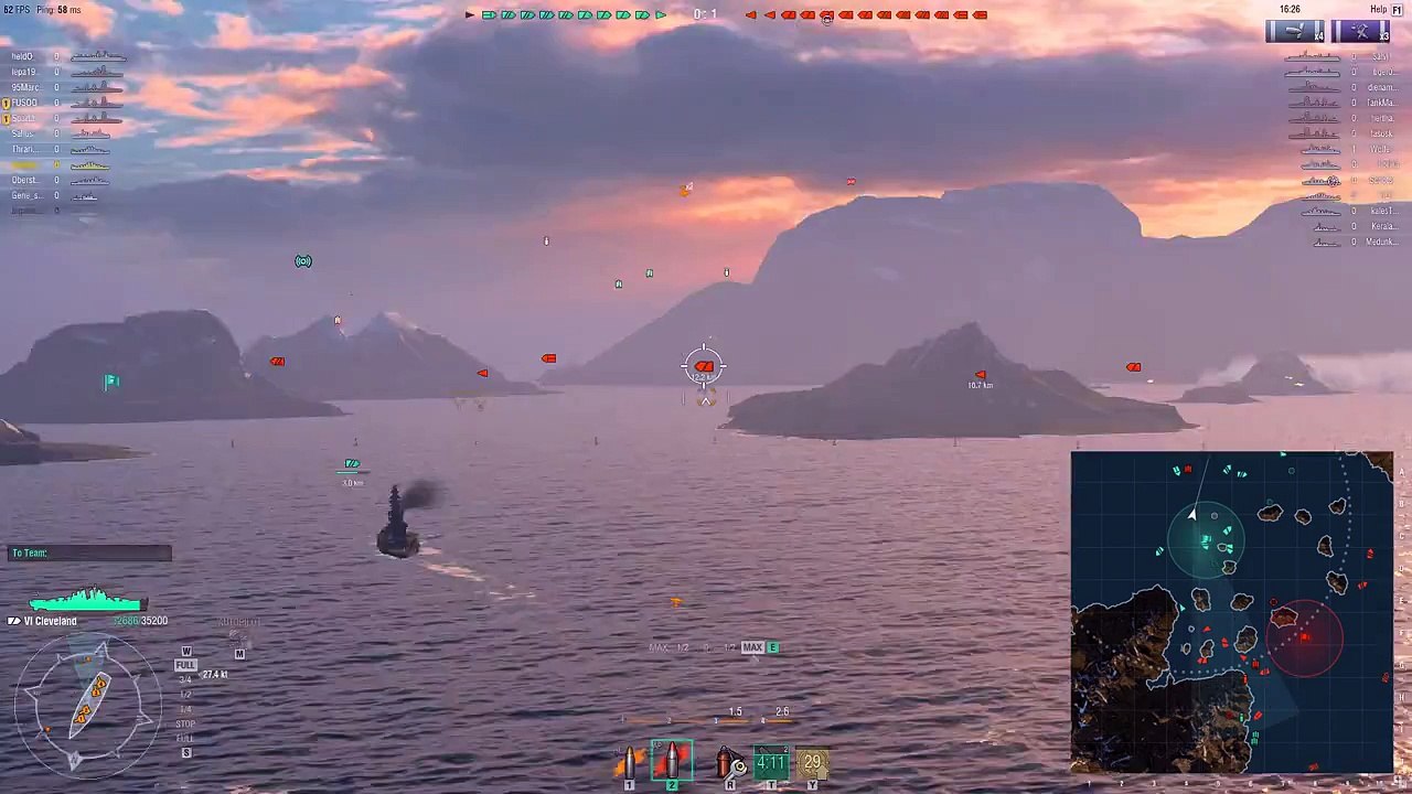 World of Warships tutorial - how to lead a target coming towards you or away from you