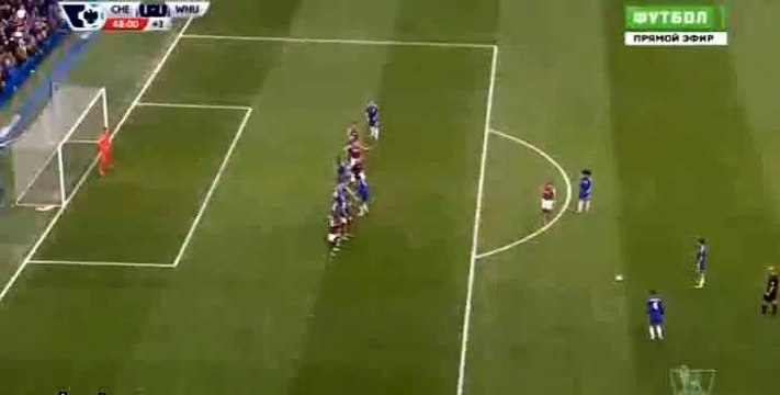 Cesc Fabregas Goal - Chelsea 1 - 1 West Ham - 19-03-2016