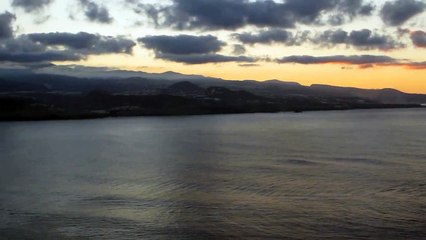 Sunset over Tenerife from Gran Canaria