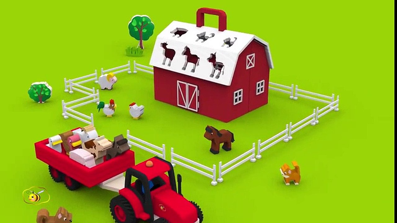 Apprendre les animaux de la ferme et leurs cris. Dessins animés pour ...
