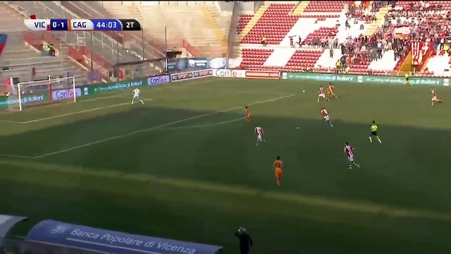 0-2 Federico Melchiorri Goal Italy Serie B - 19.03.2016, Vicenza Calcio 0-2 Cagliari Calcio