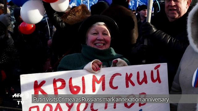 Putin visits Crimea to mark 2 years since annexation