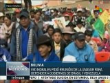 Evo Morales pide reunión de Unasur para defender democracia brasileña