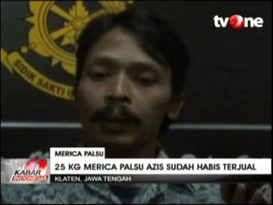 Polisi Sita 25 Kilogram Merica Palsu