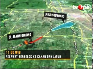 Kronologi Jatuhnya Hercules TNI AU di Medan