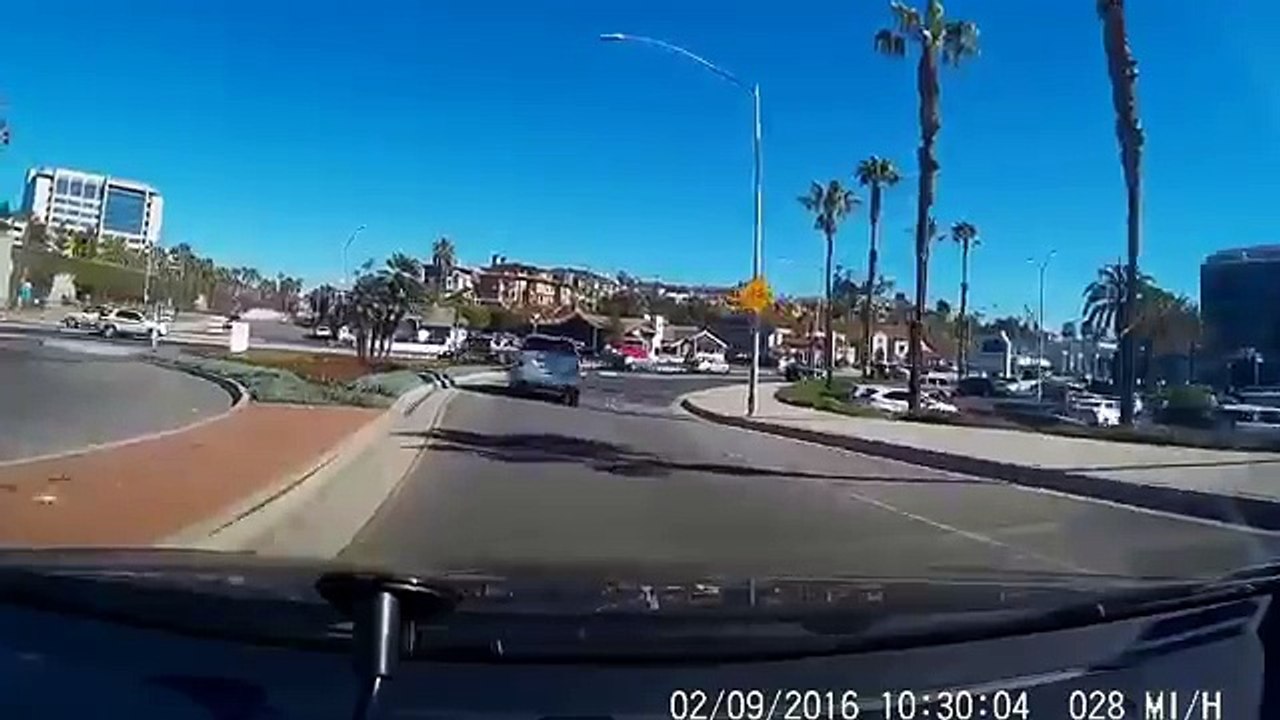 Instant karma on the road...