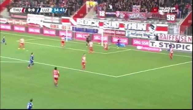 Marco Schneuwly Goal - Thun 0-1 Luzern 19-03-2016
