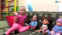 Ненуко и Беби Борн. Ярослава устроила пикник с куклами. Видео для детей. Dolls Baby Born & Nenuco